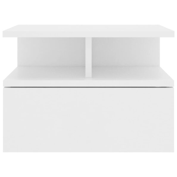 vidaXL Nástenné nočné stolíky 2ks, biele 40x31x27 cm, kompozitné drevo – Obrázok 4