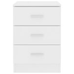 vidaXL Nočný stolík, biely 38x35x56 cm, kompozitné drevo – Obrázok 4