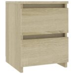 vidaXL Nočný stolík, dub sonoma 30x30x40 cm, kompozitné drevo – Obrázok 2