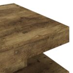 vidaXL Konferenčný stolík tmavohnedý 60x60x35 cm MDF – Obrázok 5