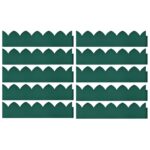 vidaXL Obruba trávnika 10 ks zelená 65x15 cm PP – Obrázok 2