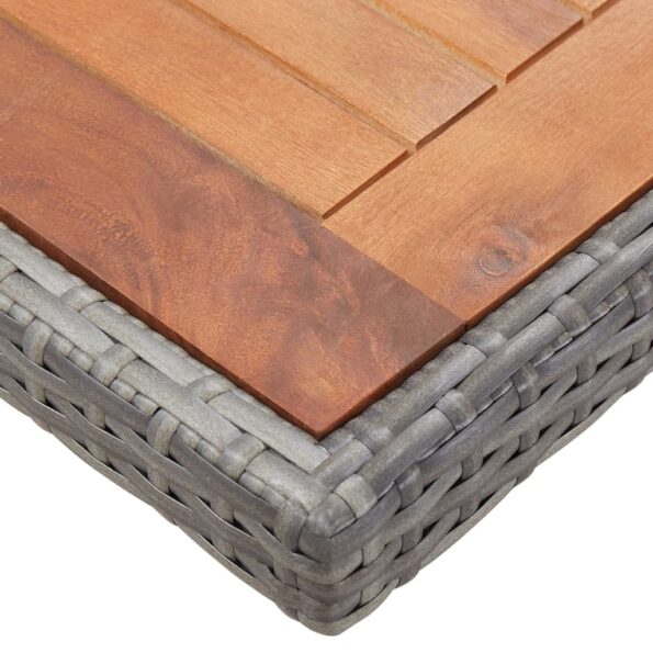 vidaXL 13dielna záhradná jedálenská súprava vankúše polyratan antracit – Obrázok 8