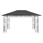 vidaXL Altánok so sieťou proti komárom antracitový 4x3x2,73 m 180 g/㎡ – Obrázok 3