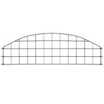 vidaXL Oblúkový záhradný plot 77,3x26 cm, zelený – Obrázok 2