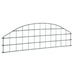 vidaXL Oblúkový záhradný plot 77,3x26 cm, zelený – Obrázok 3