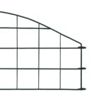 vidaXL Oblúkový záhradný plot 77,3x26 cm, zelený – Obrázok 4