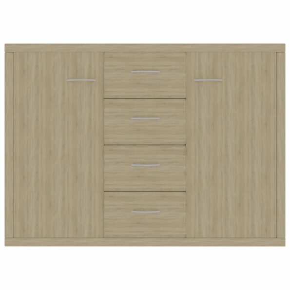 vidaXL Komoda, dub sonoma 88x30x65 cm, kompozitné drevo – Obrázok 4