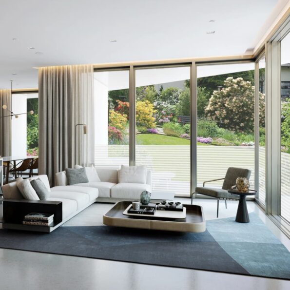 vidaXL Matná okenná fólia, lepiace pruhy 0,9x50 m – Obrázok 5