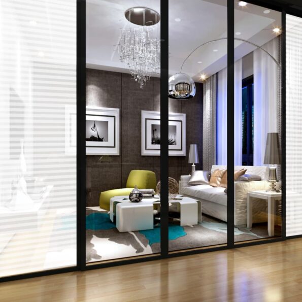 vidaXL Matná okenná fólia, lepiace pruhy 0,9x50 m – Obrázok 6