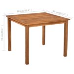 vidaXL 5-dielna vonkajšia jedálenská súprava čierno-hnedá polyratanová – Obrázok 6