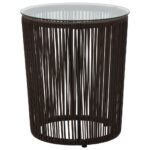 vidaXL 3-dielna bistro súprava s podložkami, PE ratan, hnedá – Obrázok 9