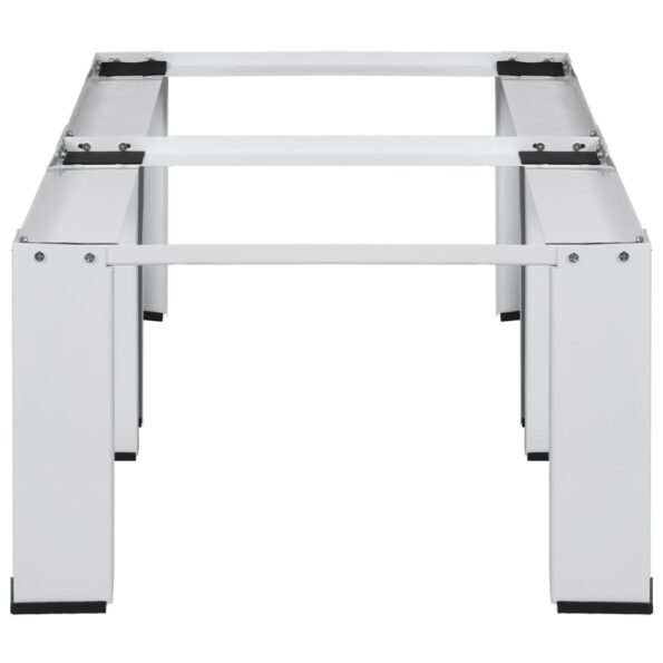 vidaXL Dvojitý podstavec pod práčku a sušičku, biely – Obrázok 4