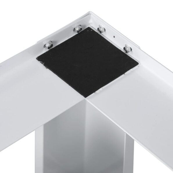 vidaXL Dvojitý podstavec pod práčku a sušičku, biely – Obrázok 5