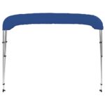 vidaXL Strieška Bimini s 3 oblúkmi, modrá 183x140x137 cm – Obrázok 7