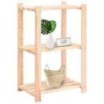 vidaXL Regály s 3 policami 2 ks 60x38x90 cm borovicový masív 150 kg – Obrázok 2