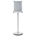 vidaXL Stojan na plagát A4 strieborný hliníková zliatina – Obrázok 3