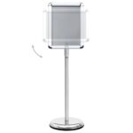 vidaXL Stojan na plagát A4 strieborný hliníková zliatina – Obrázok 4