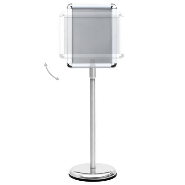 vidaXL Stojan na plagát A4 strieborný hliníková zliatina – Obrázok 4