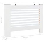 vidaXL Kryty na radiátor 2 ks biele 112x19x81,5 cm MDF – Obrázok 8