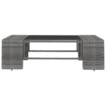 vidaXL 2-dielna záhradná sedacia súprava polyratan sivá – Obrázok 4