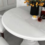 vidaXL Chránič na stôl priehľadný Ø 80 cm 2 mm PVC
