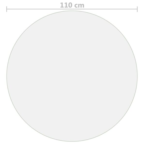 vidaXL Chránič na stôl priehľadný Ø 110 cm 2 mm PVC – Obrázok 5