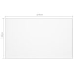 vidaXL Chránič na stôl, matný 100x60 cm, 1,6 mm, PVC – Obrázok 6
