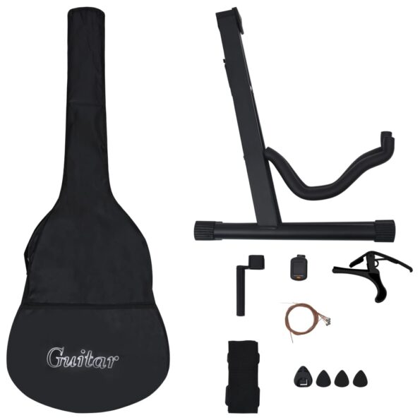VXL8719883885254_g_en_hd_3.jpg vidaXL 12-dielna klasická gitarová sada pre začiatočníkov modrá 4/4 39" – Obrázok 4