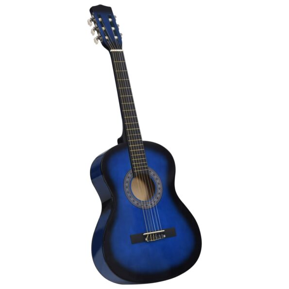 VXL8719883885322_a_en_hd_1.jpg vidaXL Klasická gitara pre začiatočníkov a deti modrá 3/4 36" – Obrázok 1
