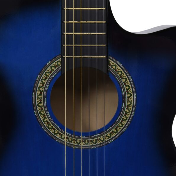 VXL8719883885568_g_en_hd_4.jpg vidaXL Folková klasická gitara s výrezom, ekvalizér, 6 strún, modrá – Obrázok 5