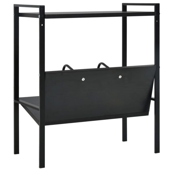 vidaXL Knižnica, 2 police, čierna 52x28x59 cm, kompozitné drevo – Obrázok 5