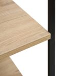 vidaXL Skrinka na mikrovlnku čierna+dub 60x39,6x123cm kompozitné drevo – Obrázok 5