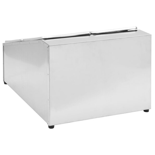 VXL8719883914176_g_en_hd_3.jpg vidaXL Držiak na gastronádoby so 4 GN 1/6 nádobami nehrdzavejúca oceľ – Obrázok 5