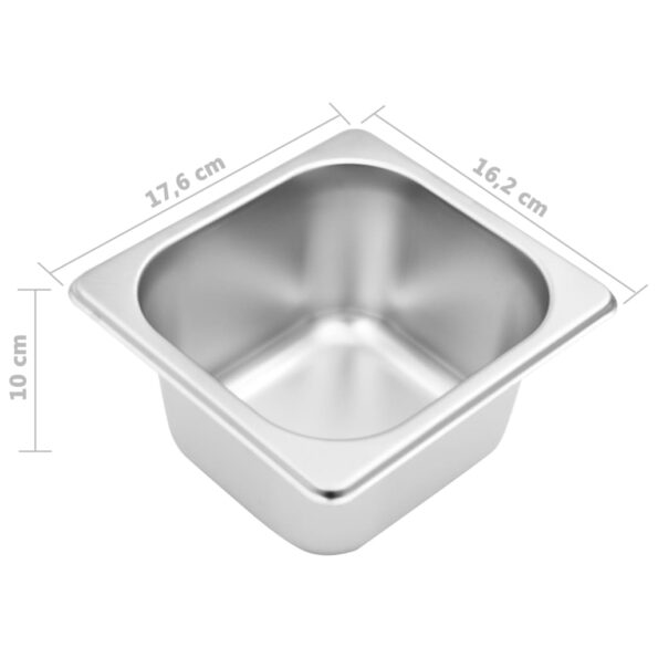 VXL8719883914176_g_en_hd_8.jpg vidaXL Držiak na gastronádoby so 4 GN 1/6 nádobami nehrdzavejúca oceľ – Obrázok 10