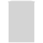 vidaXL Písací stôl, lesklý biely 100x50x76 cm, drevotrieska – Obrázok 8