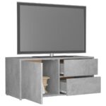 vidaXL TV skrinka, betónovo sivá 80x34x36 cm, drevotrieska – Obrázok 5