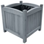 vidaXL Vyvýšené záhradné záhony 2 ks 30x30x30 cm, jedľový masív