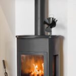 vidaXL Teplom poháňaný ventilátor na krb s 3 lopatkami čierny – Obrázok 2