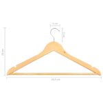 vidaXL 100-dielna sada vešiakov na oblečenie tvrdé drevo protišmyková – Obrázok 7