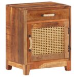 vidaXL Nočný stolík 40x30x50 cm, recyklovaný masív – Obrázok 8