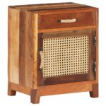 vidaXL Nočný stolík 40x30x50 cm, recyklovaný masív – Obrázok 9