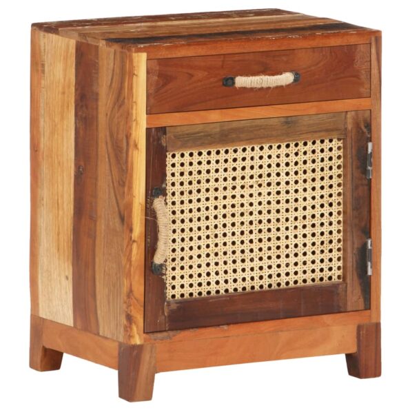 vidaXL Nočný stolík 40x30x50 cm, recyklovaný masív – Obrázok 9