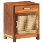 vidaXL Nočný stolík 40x30x50 cm, recyklovaný masív – Obrázok 10