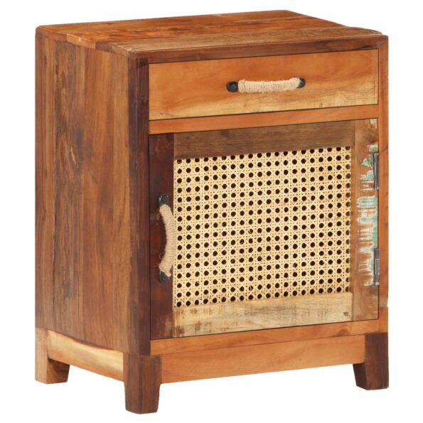 vidaXL Nočný stolík 40x30x50 cm, recyklovaný masív – Obrázok 10