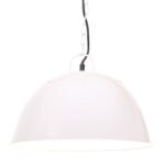 vidaXL Industriálna vintage závesná lampa 25 W, biela 41 cm E27 – Obrázok 3