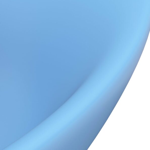 vidaXL Luxusné umývadlo, prepad, matné svetlomodré 58,5x39cm, keramika – Obrázok 5