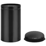 vidaXL Automatický odpadkový kôš, senzor 50 l, uhlíková oceľ, čierny – Obrázok 7