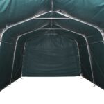 vidaXL Odnímateľný prístrešok pre hospodárske zvieratá tmavozelený 3,3x4,8 m PVC 550 g/m² – Obrázok 7