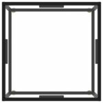 vidaXL Konferenčný stolík, čierny, tvrdené sklo 60x60x35 cm – Obrázok 3