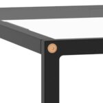 vidaXL Konferenčný stolík, čierny, tvrdené sklo 60x60x35 cm – Obrázok 4